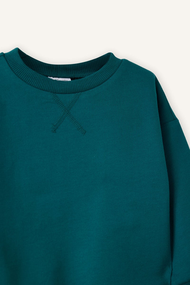 ديفاكتو طقم بيبي اولادي قماش خفيف قصة عادية - قطعتين - Image 3